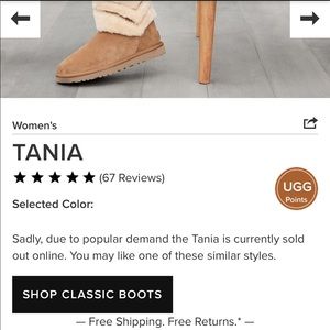 Chestnut Tania UGG boots size 7